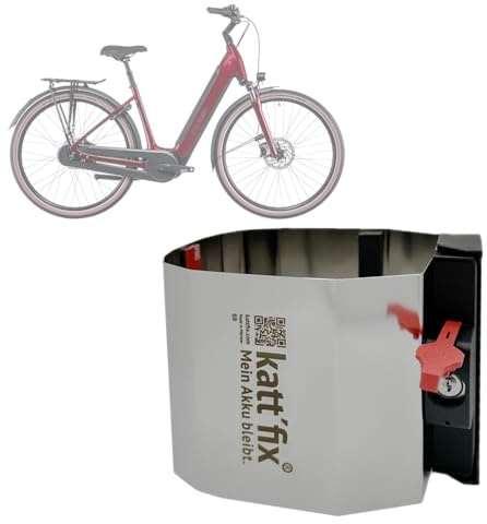 E-Bike-Akkuschloss „Kattfix“ für Cube Fahrräder, E-Bike Akku-Diebstahlsicherung (Modell Supreme)
