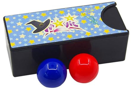 Scatola intercambiabile per bambini - Oggetti di scena interattivi da mago per spettacoli di magia | Scatola dei trucchi magici per trasformare la pallina rossa in pallina blu, espediente