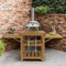 Zest BBQ Table with Wheels – Multipurpose Pizza Oven Table - BBQ Side Tables - Potting Bench - Softwood - 0.89 m (W) x 0.77 m (D) x 0.82 m (H)