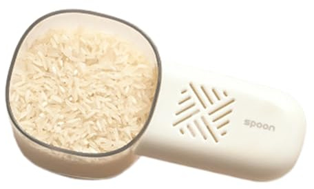 Sghtil Louche pour nourriture pour chien - Mesureur de grains avec tasse, cuillère multifonction anti-humidité avec échelle interne pour mesurer la cuisson et la cuisson