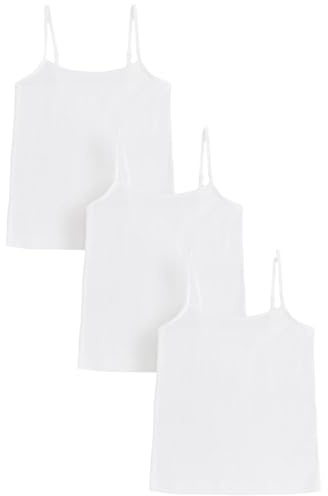 NEXT Mädchen Trägertops mit Spaghettiträgern, 3er-Pack