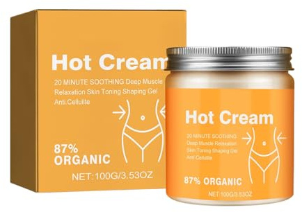 Wärmende Creme Gegen Bauchfett | Straffende Heiß Creme - Festigende Körperbutter zur Massage für Taille Oberschenkel Arme zu Hause unterwegs Fitness Männer Frauen