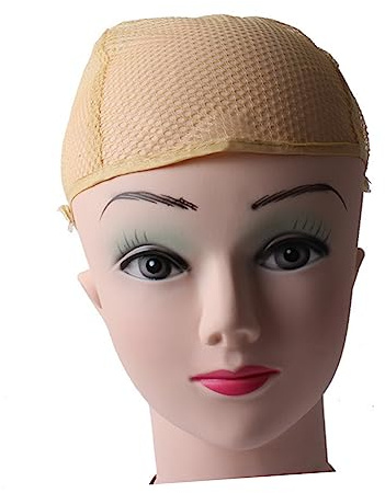 DEARMAMY Unisex Atmungsaktives Perücken Haarnetz Beige Bequeme Wig Kappe für Männer und zum Fixieren Frisur und Einfach zu Reinigen