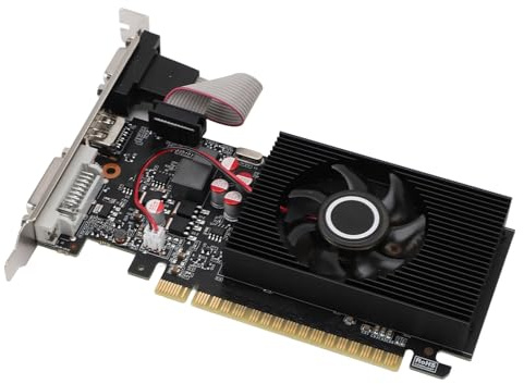 PUSOKEI GT740 4GB 128 Bit GPU Grafikkarte mit Fermi Architektur, 4GB DDR3 RAM PCI Express 3.0 Grafikkarte mit Luftgekühltlüfter, für Desktop PC Doppelmonitor Support
