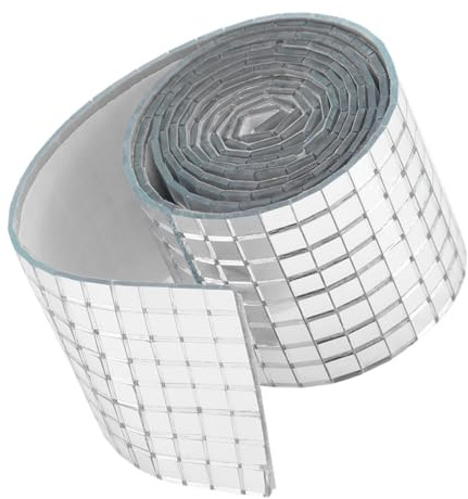 FUTUREORYY Pegatinas Autoadhesivas Espejo Cuadrados para Manualidades Decoración Baño Cocina DIY