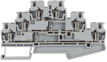 50 pezzi ST2.5-3L Morsettiera a molla a 3 livelli e tre strati for cablaggio elettrico ST 2.5 3L Din Rail Terminal Block Pull