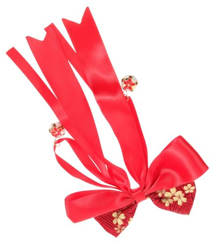 JOINPAYA Haargummi mit Schleife Glöckchen und Band für Mädchen und Erwachsene Elastisches Design für Verschiedene Haarstile Süße Accessoires für Alltag und Partys
