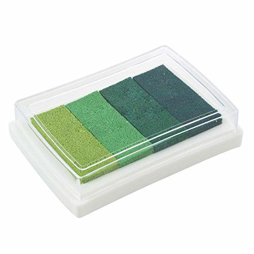 Remingtape stämpeldyna multi lutning grön 4 x färger bläck stämpel dyna oel baserad