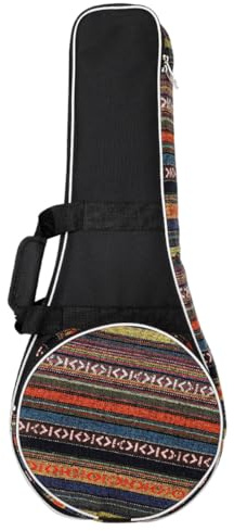 TOYANDONA Mandolinen Gigbag Rucksack im Nationalstil Gepolstert Glattes Material Instrumententasche für Reisen