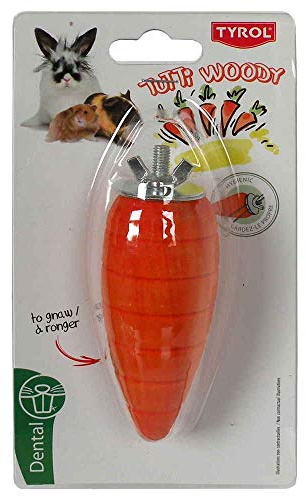 Tyrol – Karotte aus Holz zum Nagetieren Tutti Woody Dental
