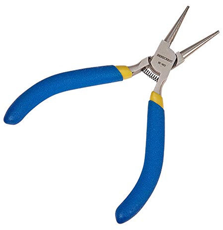 BENECREAT BC-803 5-INCH Round Nose Pliers Jewelry Plier for Craft Beading Jewelry Making 115mm Length
