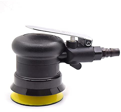 Jieotwice Mini Air Palm Exzenterschleifer Polierer, 3 Zoll Kreis Runde Pad 75mm Druckluftwerkzeuge WL-20314(12000RPM)