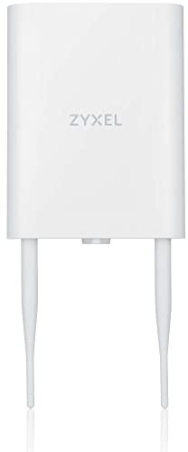 Zyxel WiFi 6 AX1800 Wireless Access Point | Outdoor IP55 | Mesh, Seamless Roaming, MU-MIMO | WPA3-PSK Security | Cloud, App or Direct Management | PoE+ Injector Included [NWA55AXE]