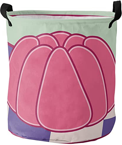Aufbewahrungskorb Pink Sweet Jelly Purple Buffalo Plaid Wäschesortierer Wasserdicht Waschekorbsammler Mit Griffen Wäschesammler Für Schlafzimmer Wäsche Kleidung,40X50Cm