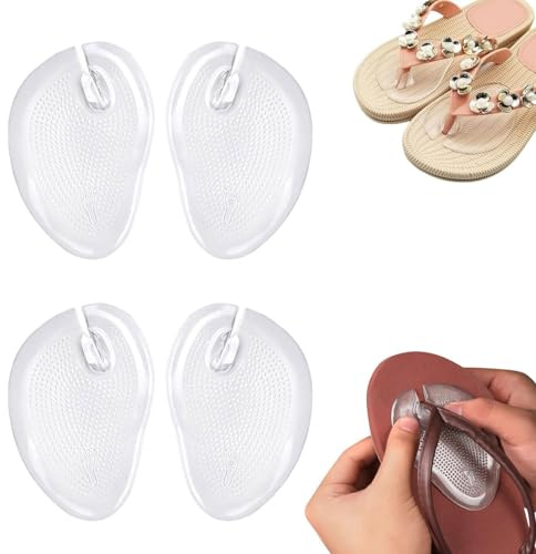 Zehenschutz Flip Flops Zehenstretchpolster Flip Flops Aus Gel Silikon Zehenpolster Beugen Sie Schmerzen Und Blasen Vor Silikon Zehenpolster (2 Paar)