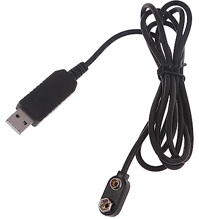 Eliminadores de Conector de batería Newwyt 9V Reemplazo 6F22 Cable convertidor de energía USB Multi para multímetro Luz LED 150cm Plástico