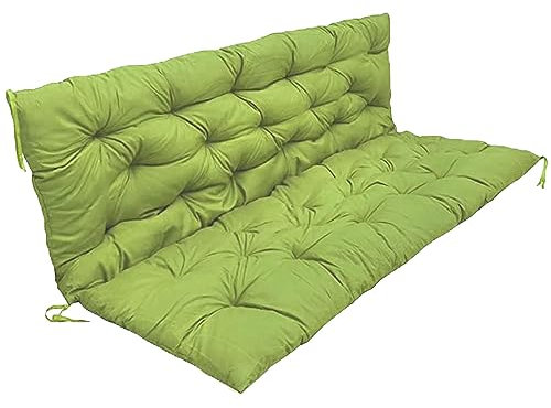 AZHANGYB Bankauflage Mit RüCkenteil 150x100x10cm, 2er Bank Sitzkissen Und RüCkenkissen, Bankkissen Outdoor, Auflage Mit RüCkenteil FüR Bank, Gartenschaukelkissen Gartenbankauflage