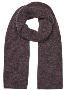 VERO MODA VMGILA Rib Scarf NOOS Schal, Plum Perfect/Detail:Black Melange, ONE Size