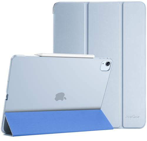 ProCase Hülle für 12,9 iPad Pro 2022/2021/2020/2018 (6/5/4/3 Gen), Schutzhülle Leicht Dünn Hart Smart Case Cover Kompatibel mit 12.9 Zoll iPad Pro -Hellblau