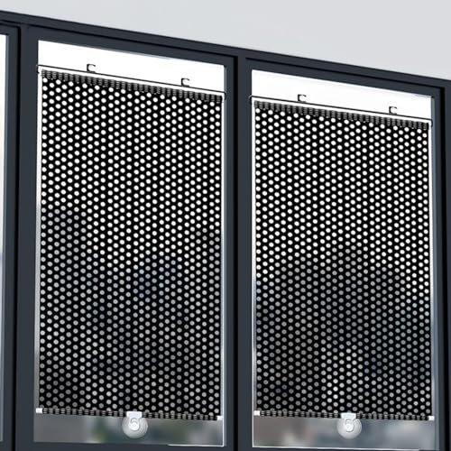 Sonnenschutz Rollos Mit Saugnäpfen, Verdunkelungsrollo, Sichtschutz Fensterrollo Rollo, UV Schutz, wärmeisolierter Sonnenschutz Fenstervorhang, ohne Bohren