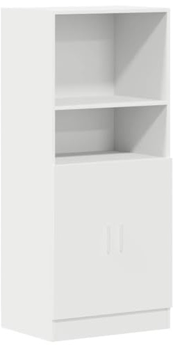 vidaXL Köksskåp vit 57x41,5x131,5 cm konstruerat trä, köksskafferi, köksförvaringsskåp, kök sideboard skåp, köksskafferi skåp, köksskåp