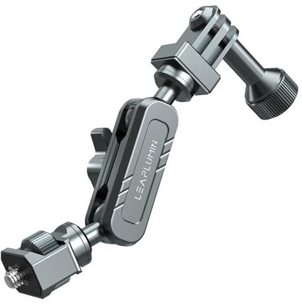 Leaplumin Rotazione a 360° braccio magico per fotocamera GoPro, mini braccio magico con vite da 1/4 adatto per supporto dell'aspirazione della fotocamera, braccio magico in alluminio compatibile con