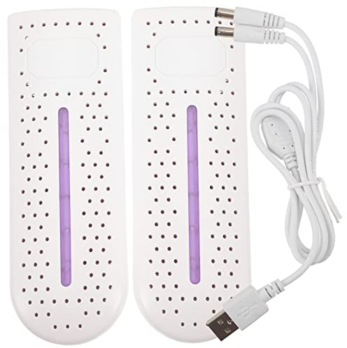 WRITWAA Multifunktionaler Schuhtrockner mit Lichtdesign, Weiß, Abs | Stiefelwärmer, Sockentrockner, für Hotel und Reise, Leichtes 1-teil Design Zufälliger Stil