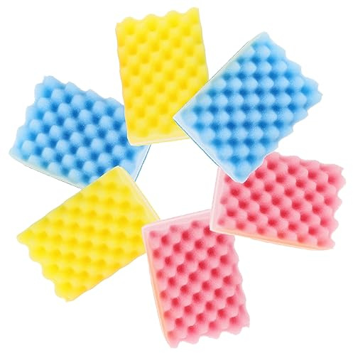 NIYANGLE 6pcs Heavy Duty Eraser Sponges Non-Scratch Scrubbing Pads for Multi-use Cleaning Kitchen Bathroom and Car Durable Odor- and Efficient Dirt Removal