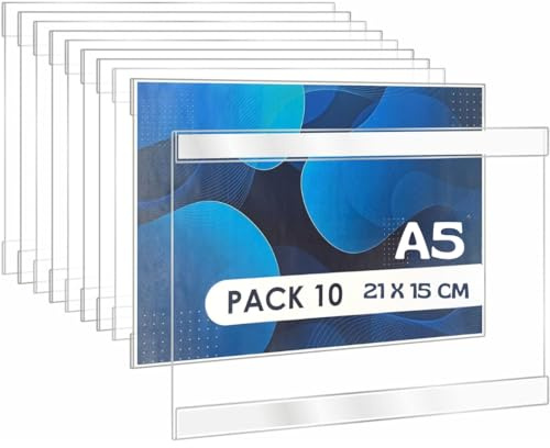 GOYAPRINT Soporte de Pared A5 Adhesivo para Carteles, Horizontal