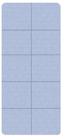 Iouyjiu Folding Übungsmatte, tragbar, Fitnesspad, 6 mm, wasserdicht, Yogamatte, rutschsicher, für Zuhause, Fitnessstudio, Reisen, Meditation, Pilates für Männer und Frauen, 170 x 72 x 24 cm