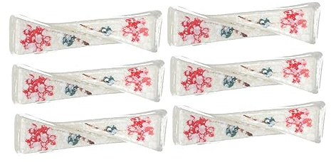 UTHCLO Porta Bacchette in Ceramica Delicati e Poggiabacchette Supporto per Cucchiai, Set da 6 Pezzi per Decorazioni da Tavola e Uso Domestico