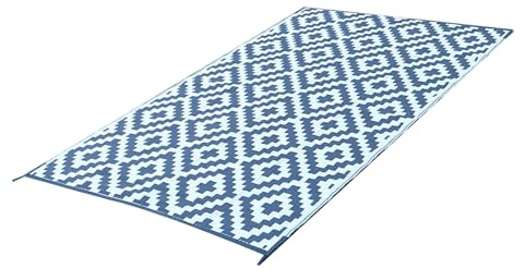 Haofy Tapis de Plage Portable, Couverture en Plastique tissé Léger pour Le Camping en Plein Air, Pique-Nique, Activités Sportives, Facile à Nettoyer, Design de Voyage Pliable (9x12 Pieds)