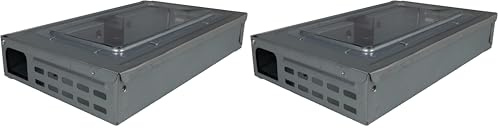 Windhager Piège à Souris Vivant Multiple, est en Acier, Anti Rongeur, Piege a Souris, Piège à Souris Vivantes, Respectueux des Animaux, Optimal dans la Garde-Manger, Le Garage, Le sous-Sol (Lot de 2)