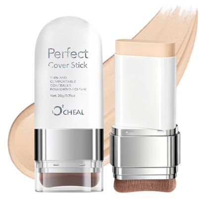 O'CHEAL Stick Foundation Kontur Lang anhaltend Leicht Aufhellend Unreinheiten Abdeckstift Foundation Stick Beauty Make-up 20g 03 Helle Hautfarbe