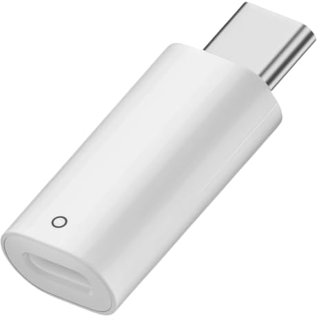 Adaptateur USB C vers Lightning Compatible avec Pencil 1ère Génération Adaptateur Pratique pour Recharge Rapide Et Appairage Bluetooth, Conception Compacte Et Portable
