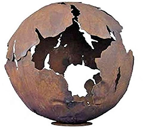 riss Boule Ø 40 cm patine rouille Décoration de jardin jardin Brasero en métal boule à feu