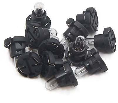 sourcing map Ampoule T4 12V 12Pcs pour Tableau De Bord Faible Consommation | Pour Tableau De Bord, Petite Taille, Faible Température, Remplacement Idéal, Usage Universel, T4 Socket
