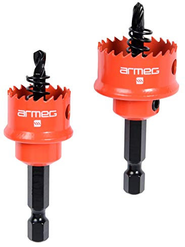 Armeg 20mm & 25mm Acceler8% Sheet Steel Holesaw Twin Pack