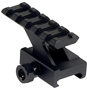 FOCUHUNTER Picatinny Zielfernrohrmontage Weaver Schienenmontage 20mm Airsoft Zielfernrohrmontage Jagd Riser Rail Basis Aluminium Outdoor Tactical Zielfernrohrhalterungen