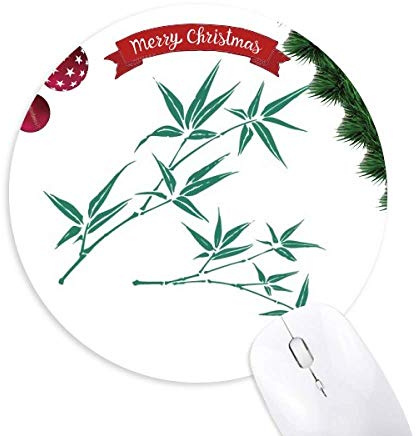 la peinture verte en bambou. tapis de souris en caoutchouc de sapin de noël