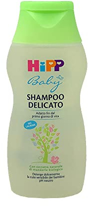 Hipp Baby - Champú suave para bebés, pieles normales y sensibles, 1 unidad de 200 ml - 386,23 ml