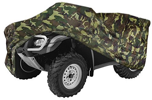 ANFTOP 210D Funda para Quad ATV Impermeable 4 Ruedas Cubierta Exterior Protección UV al Aire Libre Camuflaje 256 * 110 * 120cm