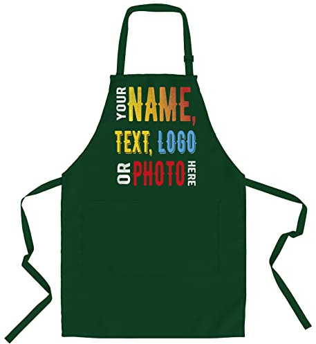 lepni.me Premium Kochschürzen | Kochen Backen Grillen für Haus und Restaurant | Schürzen mit Doppeltasche für Damen und Herren | Küchenschürze