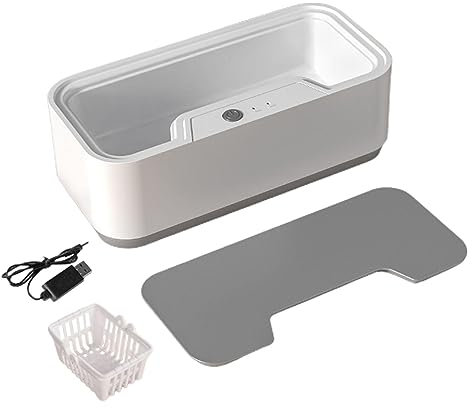 Rurunklee Ultrasonic Cleaning Machine | Jewellery Cleaning Machine with Selectable Modes - Portable Ultrasonic Glasses Cleaner for Jewelry, Shaver Heads