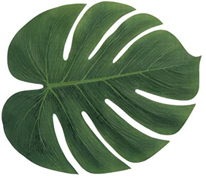 MAGICLULU 48pcs Artificial Monstera Leaves Simulation Turtle Plant Decor Home Decorations for Indoor Outdoor