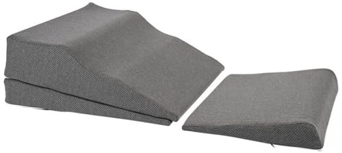 keilkissen bett keilkissen bett kopfteil Schlaf-Keilkissen für Erwachsene, saurer Reflux, bequeme Post-Operation-Memory-Foam-Positionierungskissen-Sets zur Anti-Schnarchen-Gerd-Rücken-/Beinschmerzlind