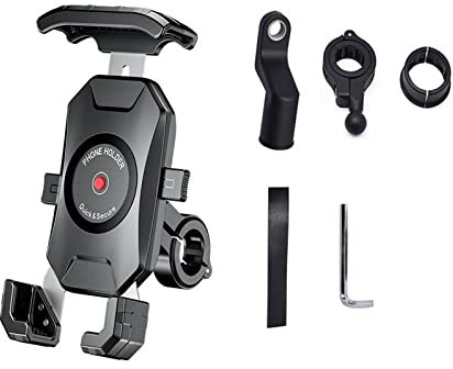 ZLJSHZS Navigationshalterung, Motorrad-Handyhalterung, Motorrad-Handyhalterung für Moto, unterstützt Telefon, mobiler Ständer, kabellose Ladegeräte, Fahrradmotor, Handyhalterung