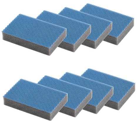Maya - Pack de 8 Estropajos para Limpieza de Cocinas, Baños y Vajillas sin Dejar Rayas | 9x13,5x2,6 cm | Esponjas Lavables en Lavavajillas y Lavadora (EVO XL, Azul)