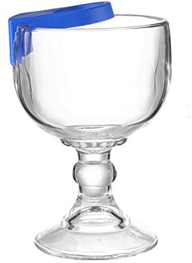 CHDWEY Kelch Juice Beer Mug with Cup Buckle Goblet Bajonett Cup Fish Bowls for Drinks Glass Single Pack Cocktail Juice Beer Mug