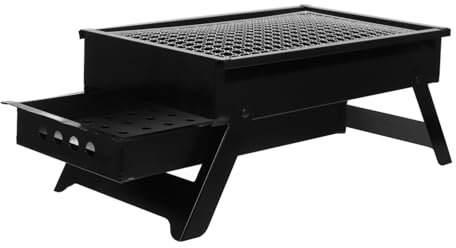 Yardenfun Gril Portable Au De Petit Barbecue Pour Camping Usage Extérieur Facile à Transporter Ranger